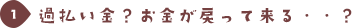 過払い金？お金が戻って来る・・？